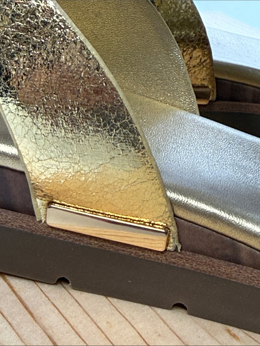 Franco Sarto Dosha Gladiator Sandals in a metallic gold finish - Picture 8 of 9